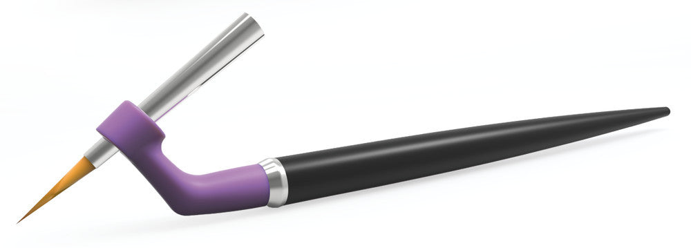Brush handles ergo brush, violet, for brush head sizes 5-8, 1 unit(s) - Luminix Health