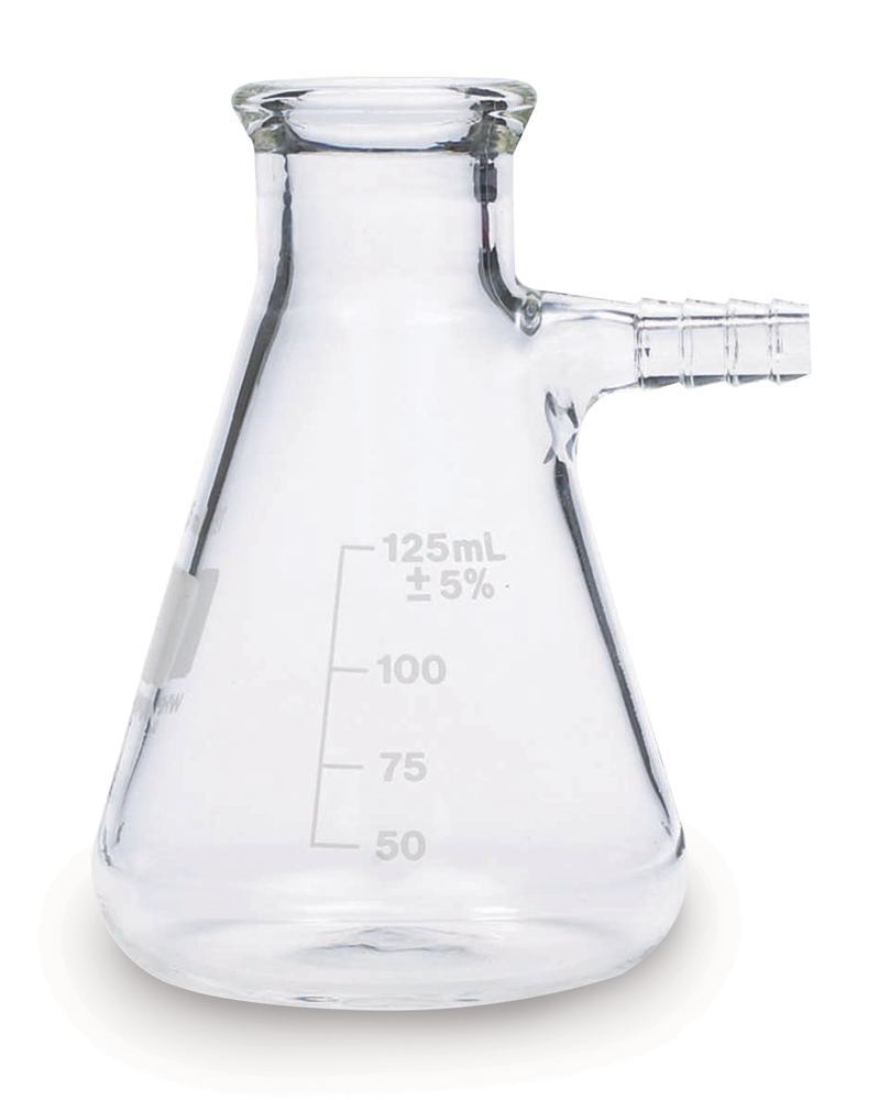 Image of 125 ml flask with vacuum connection