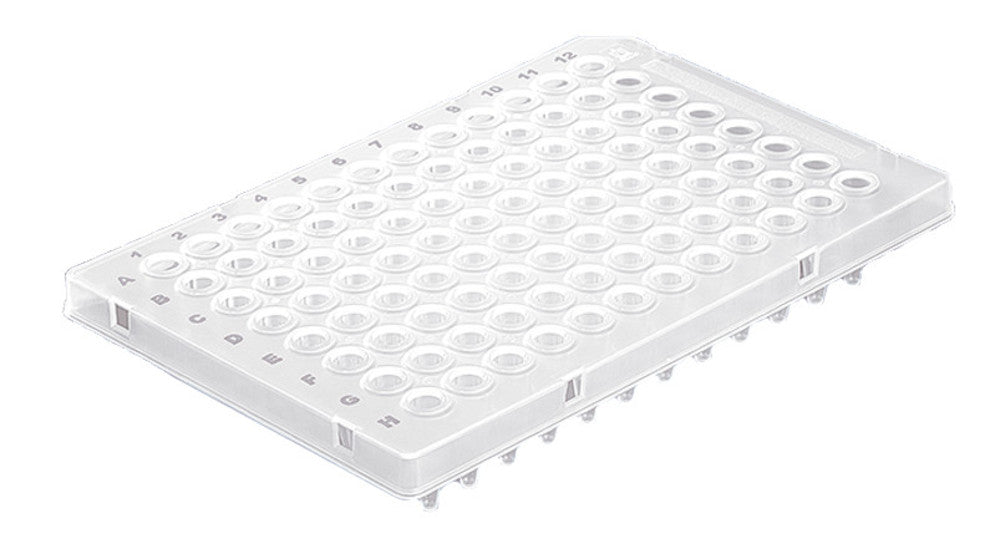 96-well PCR trays, standard, with frame, filling vol. 200 µl,, 50 unit(s) - Luminix Health