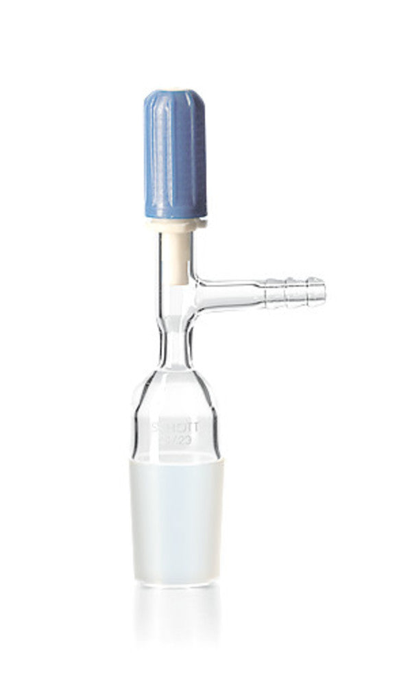 Stopcock for desiccators, type Novus, side socket tube, st. ground joint 24/29 - Luminix Health