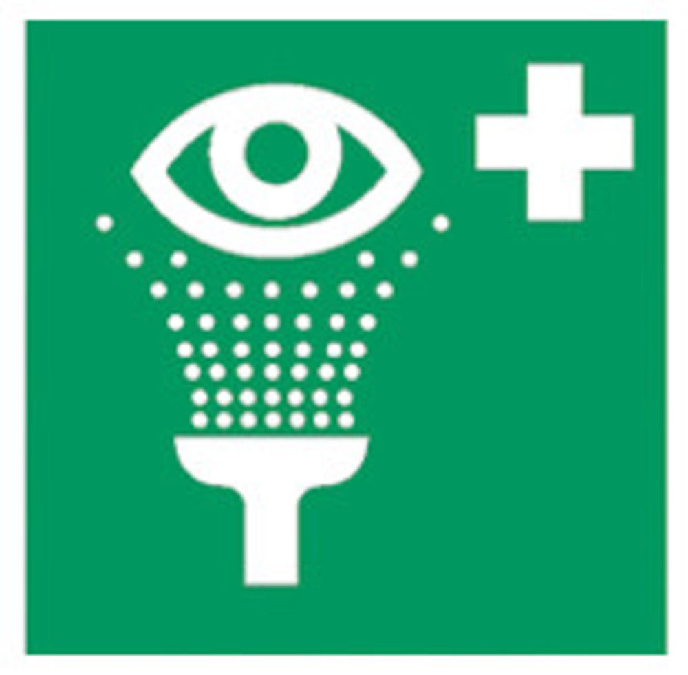 Rescue sign, ISO 7010, luminescent, eye wash, 1 unit(s) - Luminix Health