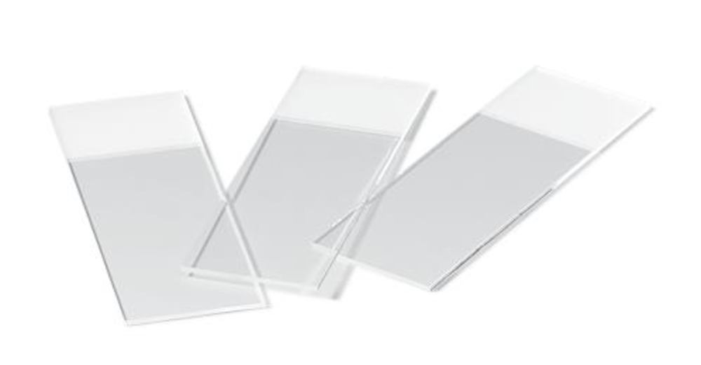 Image of Microscope slides stand., soda-lime gl.