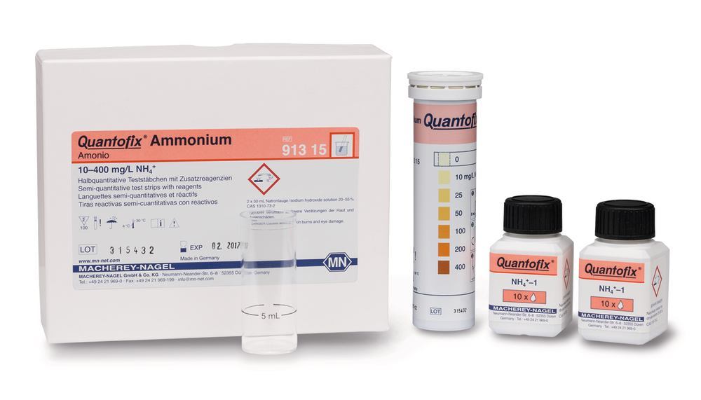 Quantofix® test strips, ammonium, L 95 x W 6 mm, 100 unit(s) - Luminix Health