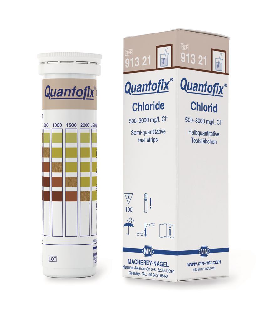 Quantofix® test strips, chloride, L 95 x W 6 mm, 100 unit(s) - Luminix Health