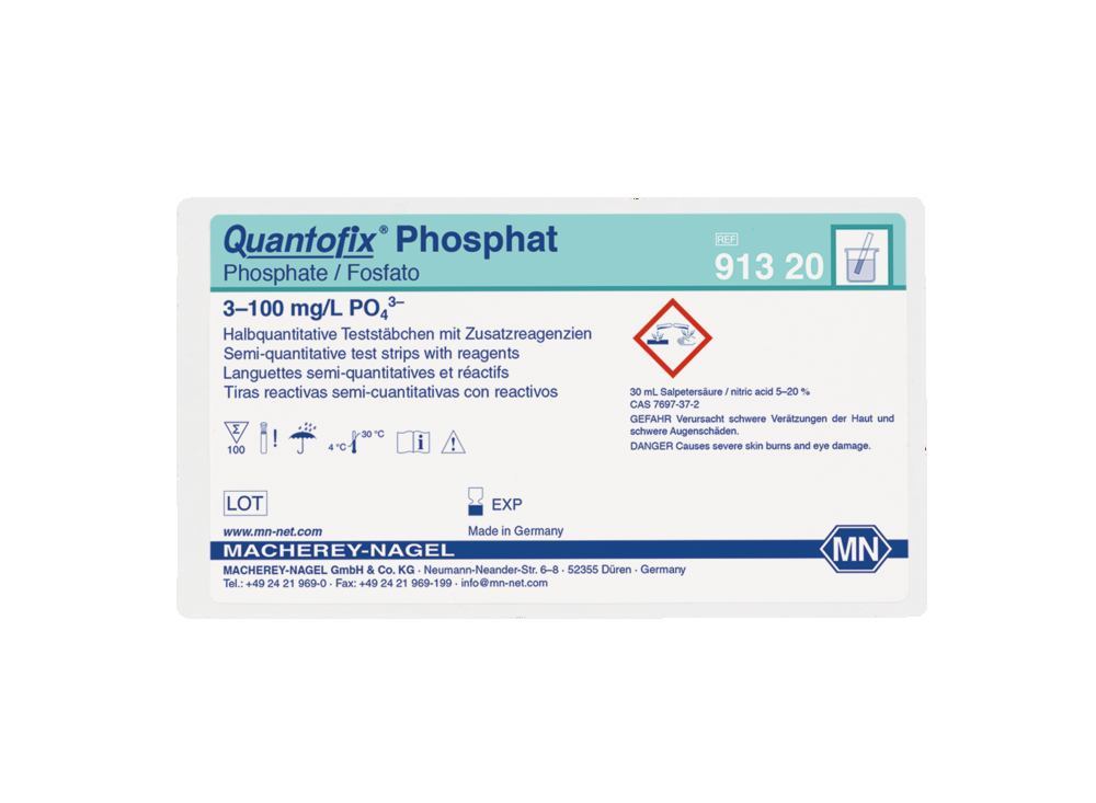 Quantofix® test strips, phosphate, L 95 x W 6 mm, 100 unit(s) - Luminix Health