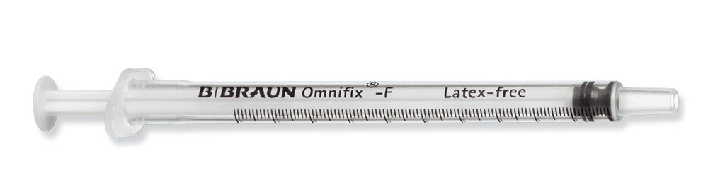 Disposible syringes Omnifix®-F, PP/PS, sterile, without needle, 1 ml - Luminix Health