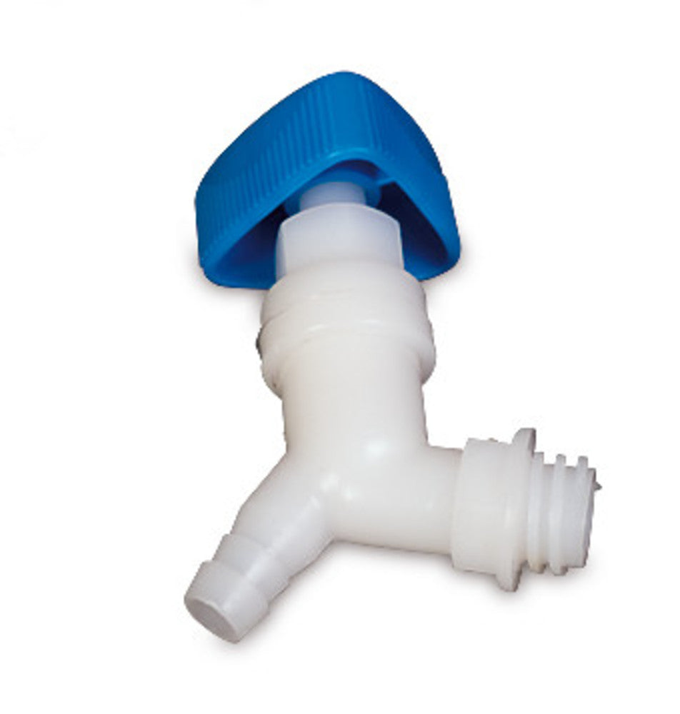 Draincock, HDPE, bent, for Rotilabo®-canister, 1 unit(s) - Luminix Health