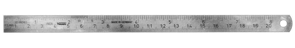 Rule, L 167 mm, meas. range 150 mm, 6 inch., 1 unit(s) - Luminix Health
