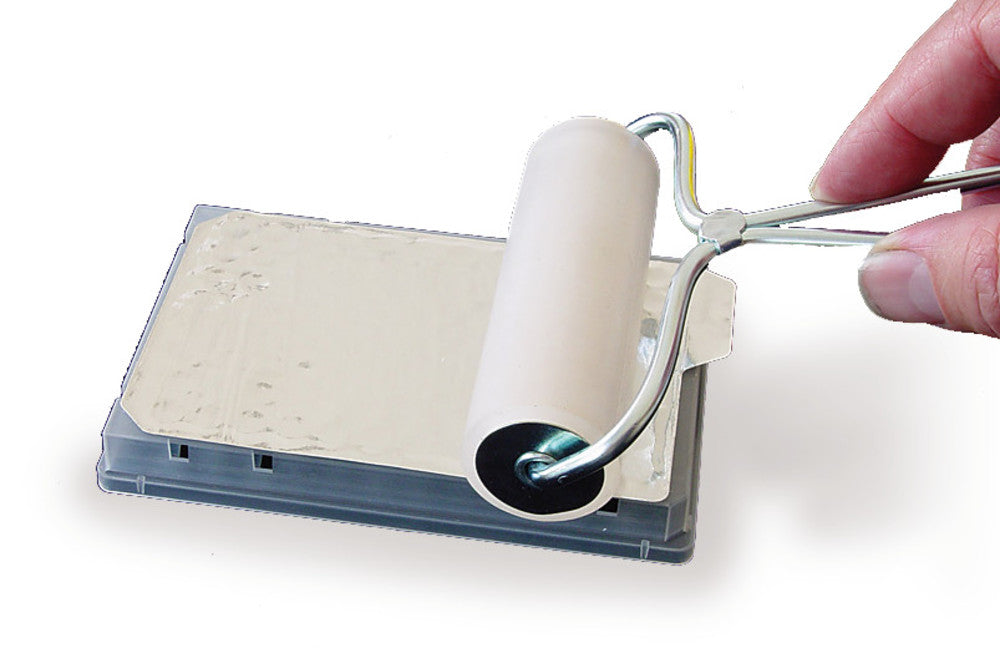 Rotilabo®-sealing roller, Frame metll, roll rubber, W 10 cm, 1 unit(s) - Luminix Health