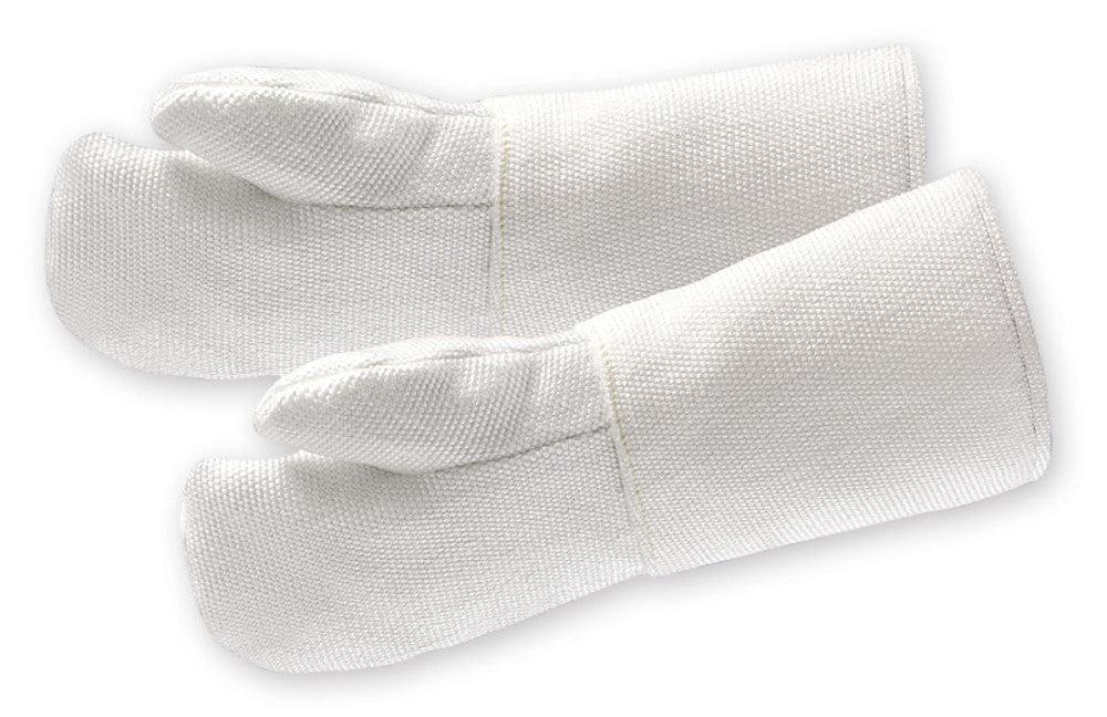 Heat protection gloves, size 12, max. 1100 °C, silicate fabric, 1 pair - Luminix Health