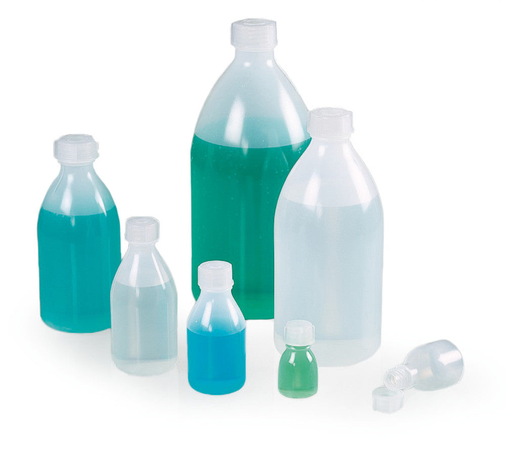 LaboPlast® Bio narrow neck bottles, 1000 ml, thread 28, Ø 95 x H 213 mm - Luminix Health