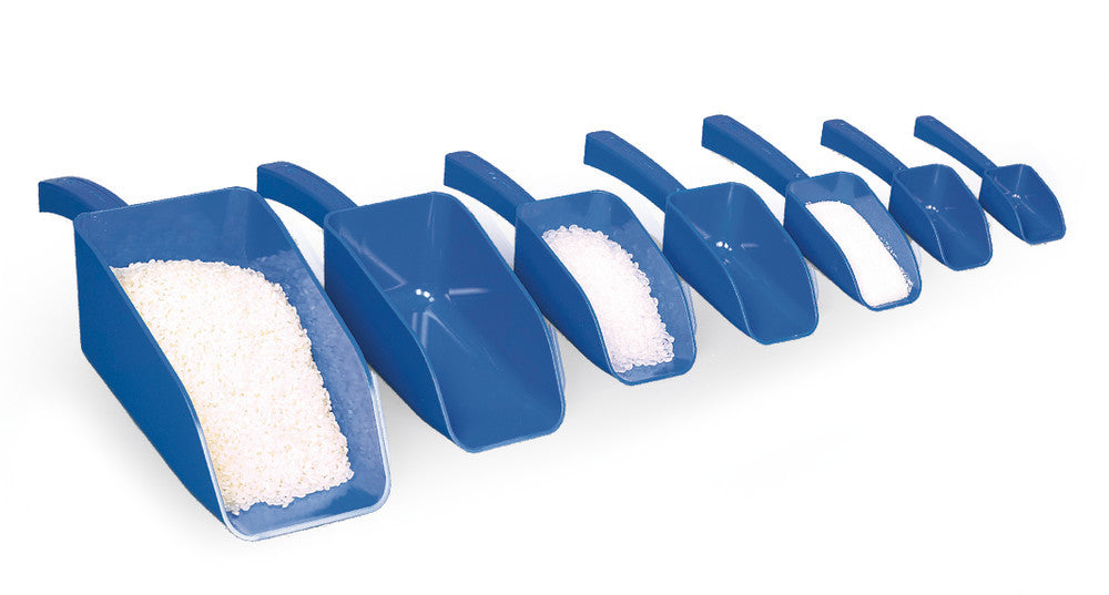 Disposable scoop for foodstuffs, SteriPlast, blue, ster., 50 ml, L 160 mm - Luminix Health
