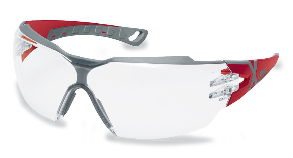 UV safety glasses pheos cx2, UVEX, red/grey, 1 unit(s) - Luminix Health