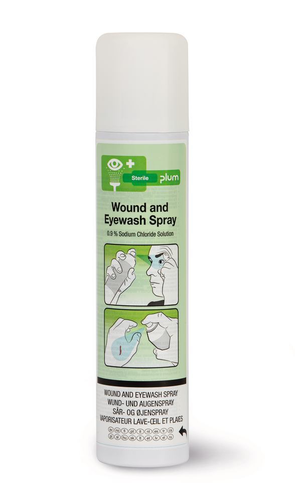 Wound and eye spray, Sterile 0.9% NaCl solution, 250 ml, 1 unit(s) - Luminix Health
