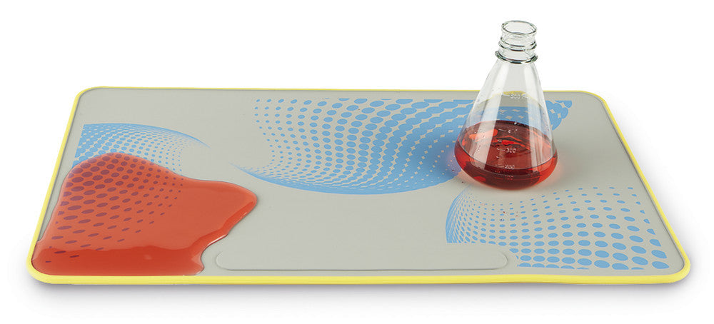 Laboratory mat, made of silicone, metal inserts, yellow,, 1 unit(s) - Luminix Health