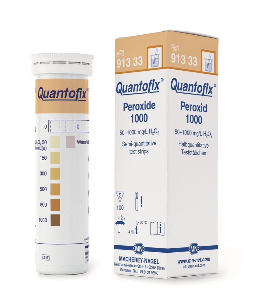 Quantofix® test strips, peroxide, L 95 x W 6 mm, 100 unit(s) - Luminix Health