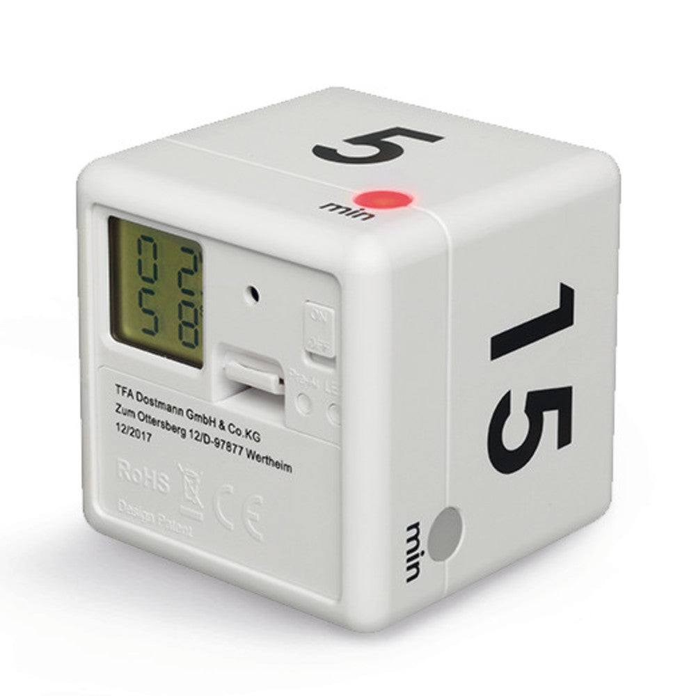 Count-down timer cube, without batteries, W 60 x D 60 x H 60 mm, 1 unit(s) - Luminix Health