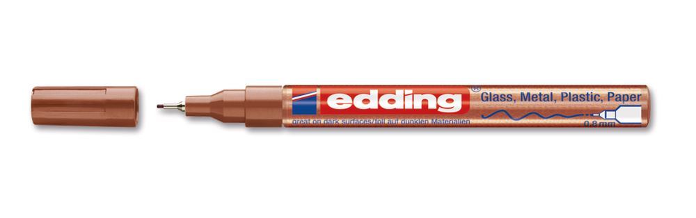 Paint marker edding®, 780, copper, extra fine, 0,8 mm, 10 unit(s) - Luminix Health