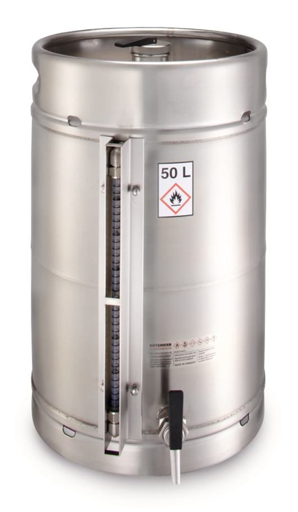 Safety barrel with tap, and filling level display, 50 l, 1 unit(s) - Luminix Health