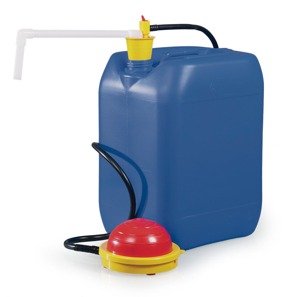 OTAL-foot pump with bent outlet pipe, PVDF, 16 l/min, f. containers max. 120 l - Luminix Health