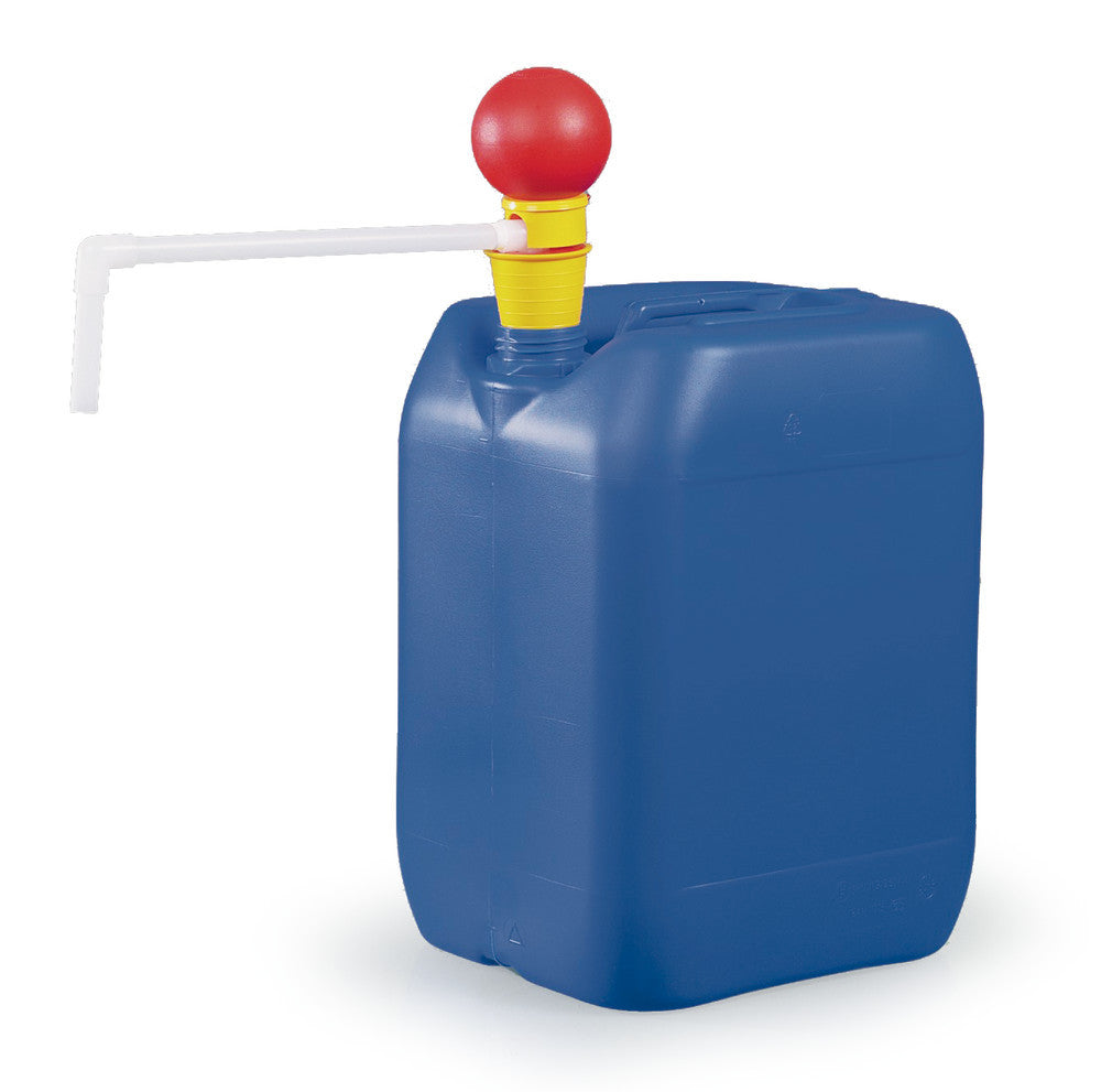 OTAL-hand pump with bent outlet pipe, PVDF, 20 l/min, for containers max. 60 l - Luminix Health