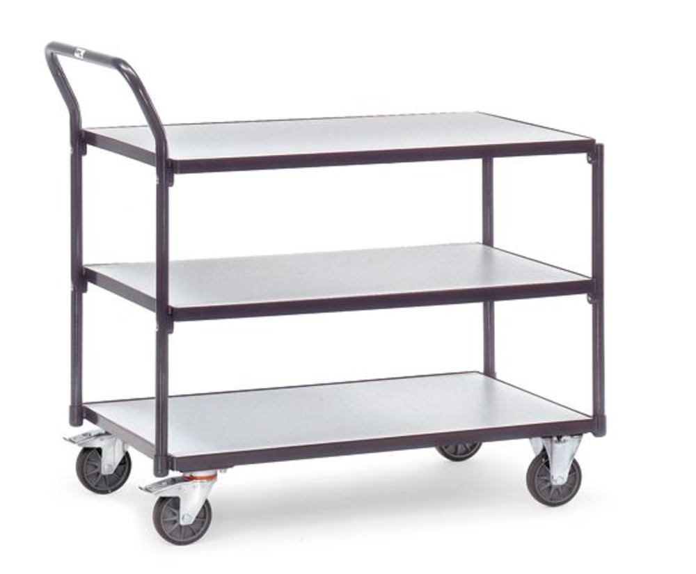 Table trolley, 3 bases, platform size 850 x 500 mm, 1 unit(s) - Luminix Health