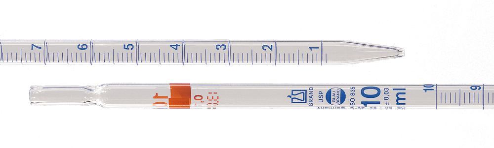 BLAUBRAND® graduated pipettes, 5 ml, type 2, grad. 0.05, class AS, USP - Luminix Health
