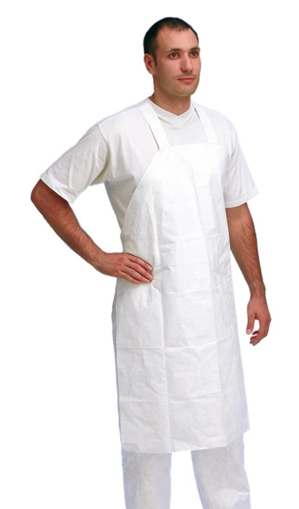 TYVEK® 500-aprons, PE spunbond, lint-free, length 108 cm, 25 unit(s) - Luminix Health