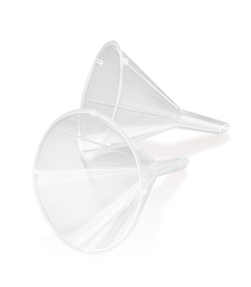 Rotilabo® single-use funnel, PS, Ø spout, inside 4.3 mm, H 78 mm, 100 unit(s) - Luminix Health