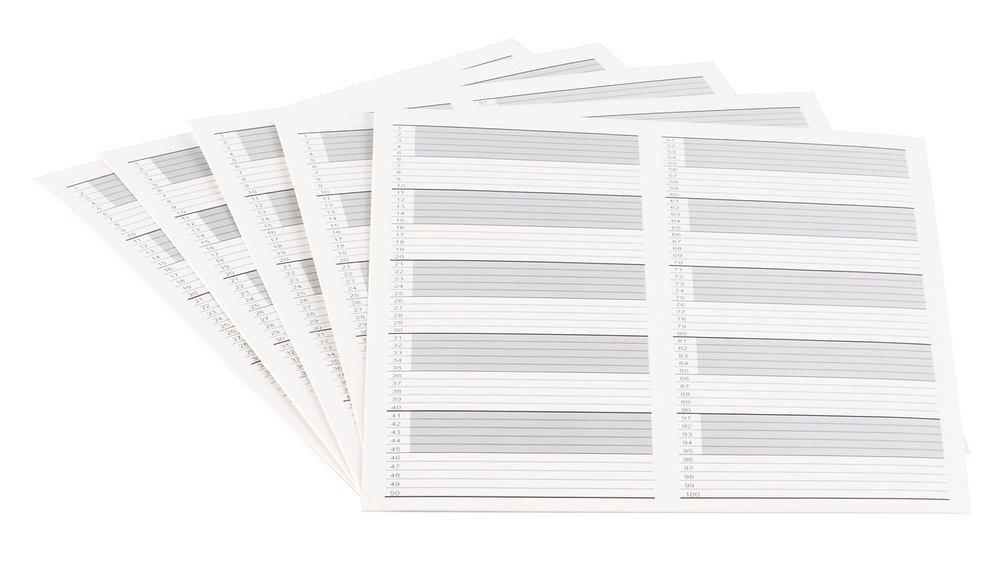 Index card L 216 x W 280 mm, for microscope slide boxes, 10 unit(s) - Luminix Health