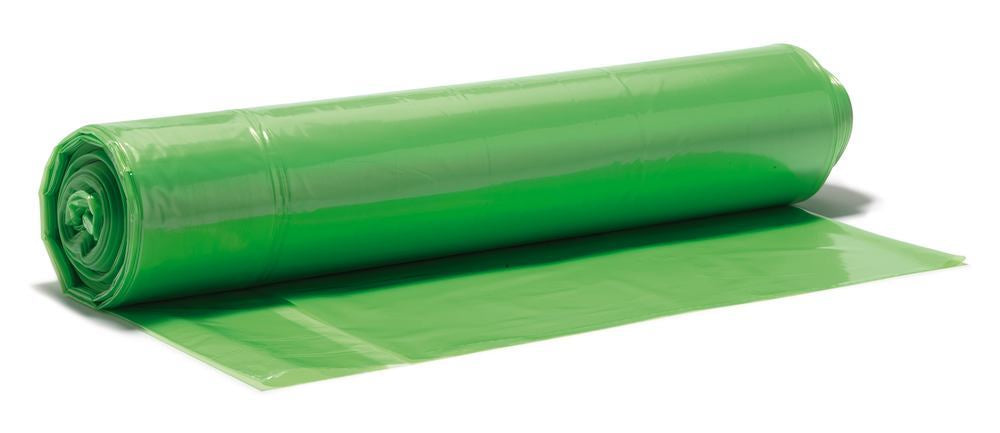 Refuse sacks extra strong, green,, LDPE, 120 l, 700 x 1100 mm, 25 unit(s) - Luminix Health