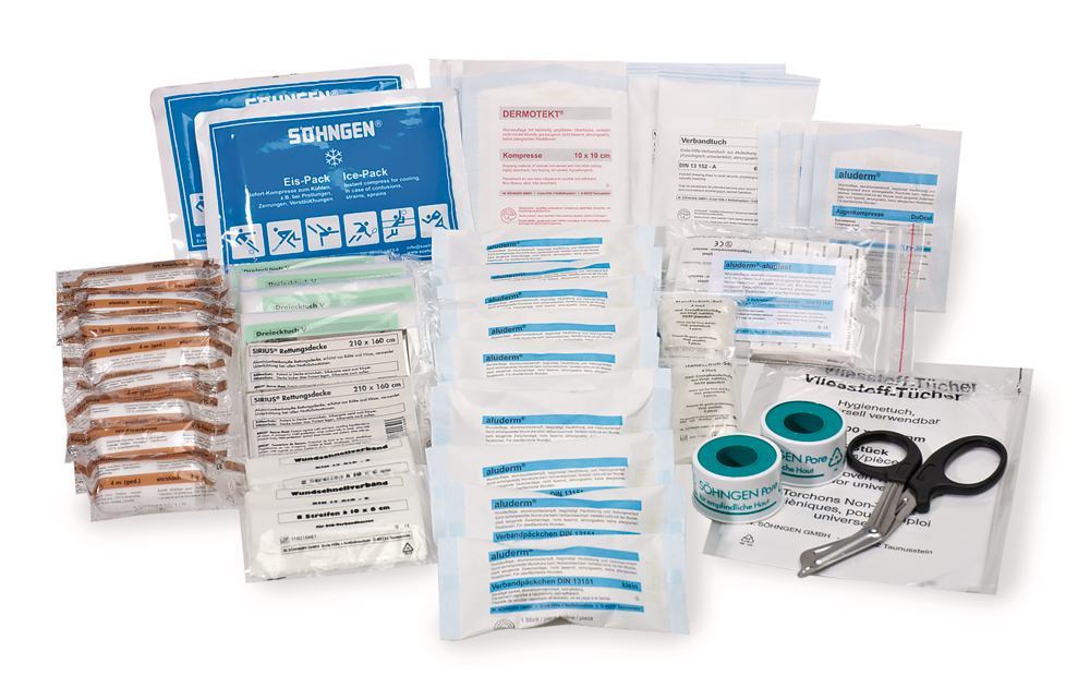 Refill pack First-aid equipment acc. to DIN 13169 for first-aid box and... - Luminix Health