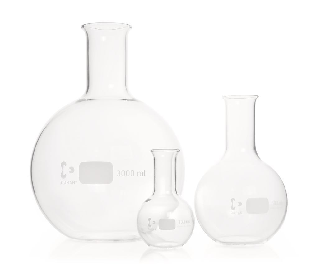 Flat-bottom flasks, DURAN®, narrow neck, 250 ml, 10 unit(s) - Luminix Health