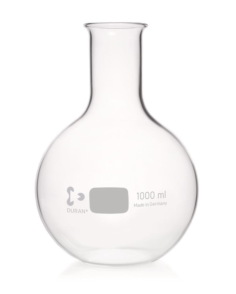 Flat-bottom flask, DURAN®, narrow neck, 1000 ml, 1 unit(s) - Luminix Health