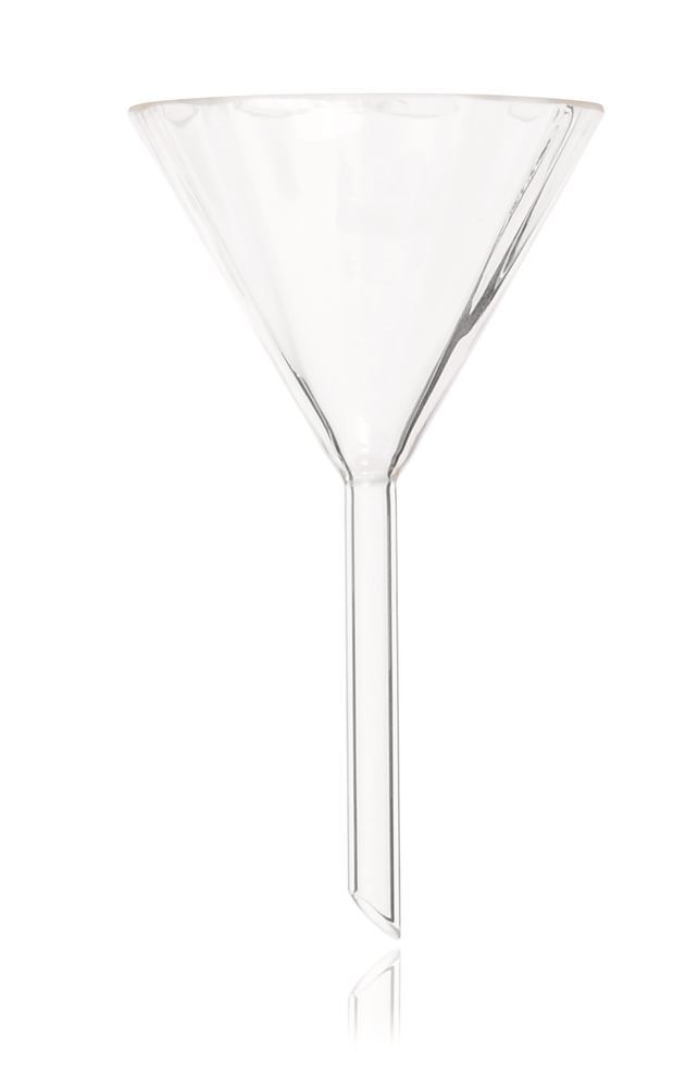 Analytical funnel, ribbed, DURAN®, rim-Ø outer 70 mm, L stem 70 mm, 1 unit(s) - Luminix Health