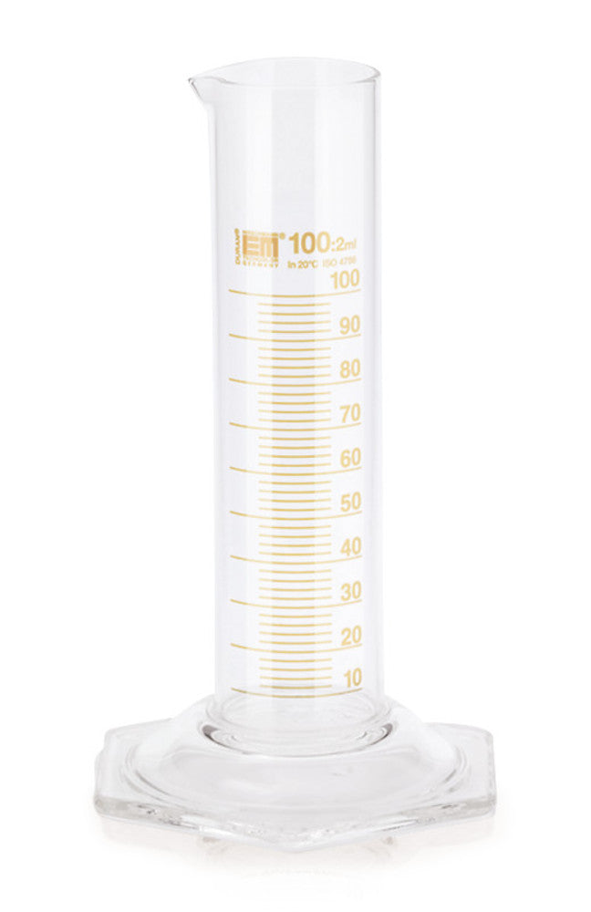 Measuring cyl., 3.3 borosilicate glass, low form, subdivision 50.0 ml, 2000 ml - Luminix Health