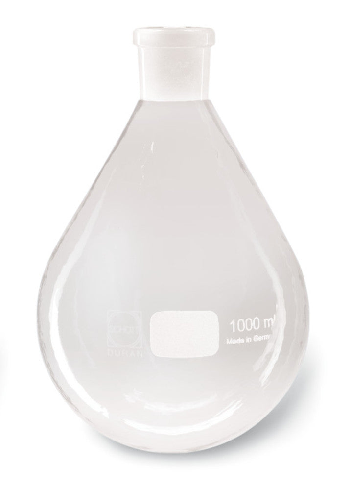 Evaporating flask, DURAN®, pear-shaped, with standard ground joint 29/32, 1000ml - Luminix Health