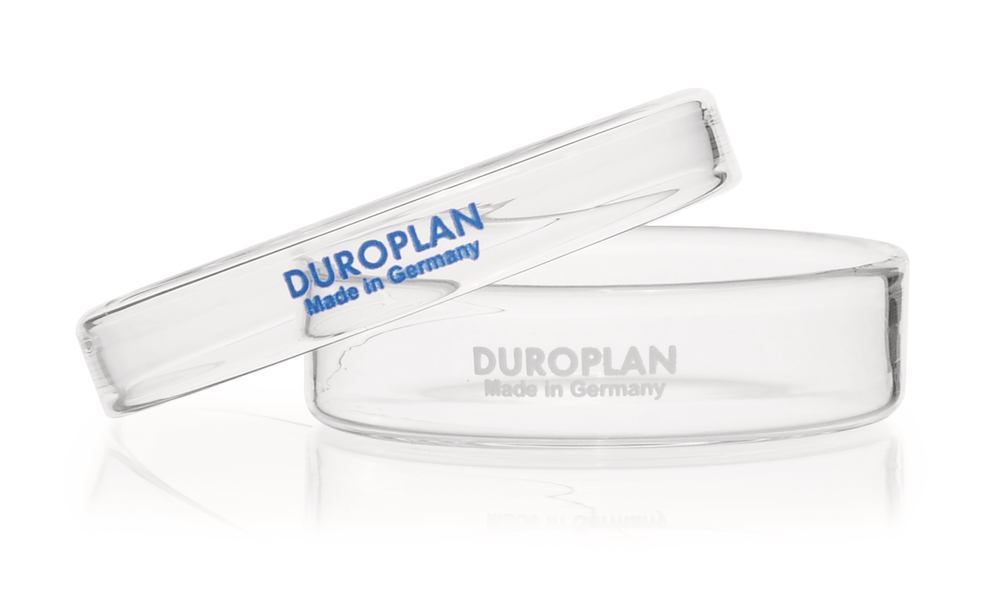 DUROPLAN® petri dishes, borosilicate gl., two pieces, Ø outer 80 mm, H 20 mm - Luminix Health