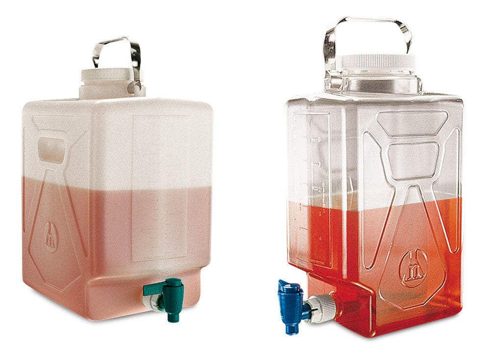 Rectangular canister, PP, with stop cock, 9 l, 1 unit(s) - Luminix Health