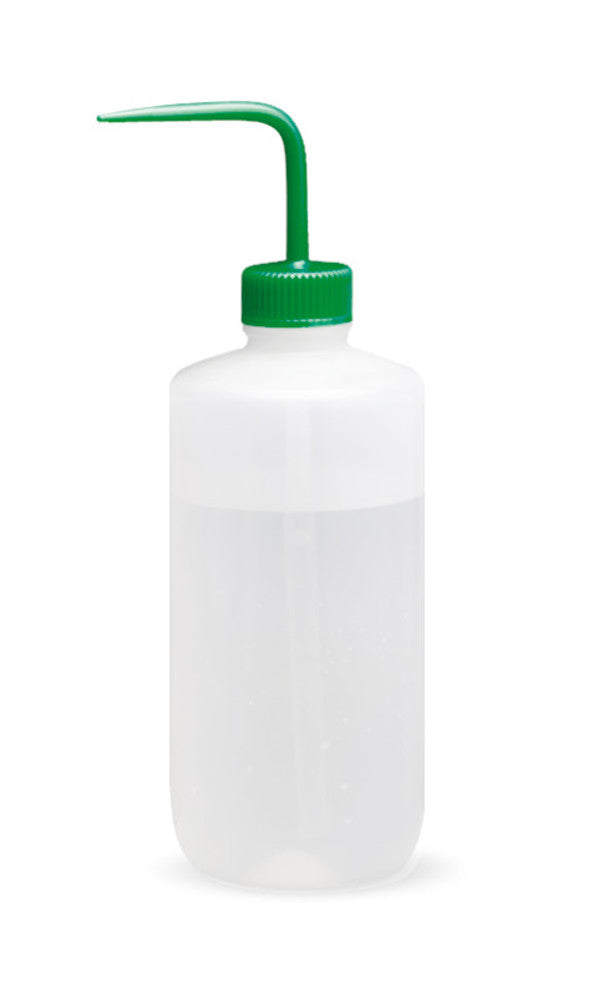 Wash bottle, LDPE, green coloured cap, 500 ml, 1 unit(s) - Luminix Health