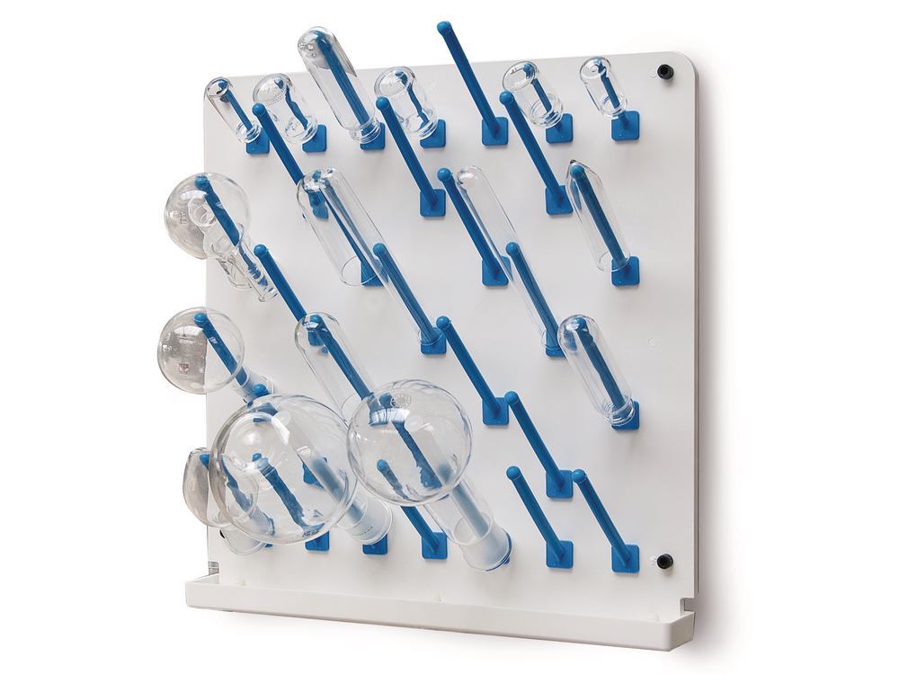 Drying board, PVC, 500 x 500 mm, 10 x 60 mm, 39 x 100 mm, 4 x 150 mm, 1 unit(s) - Luminix Health