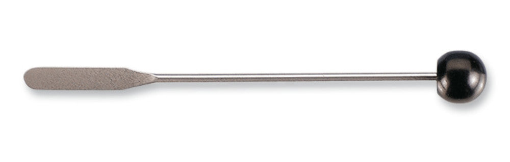 Spatula with knob, Remanit 4301, length 400 mm, blade length 60 x 30 mm - Luminix Health