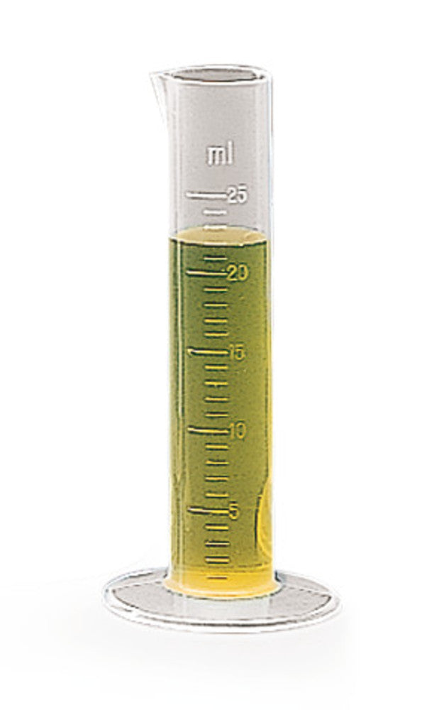 ROTILABO®-short measuring cylinder, PP, subdivision 1.0 ml, 25 ml, 1 unit(s) - Luminix Health