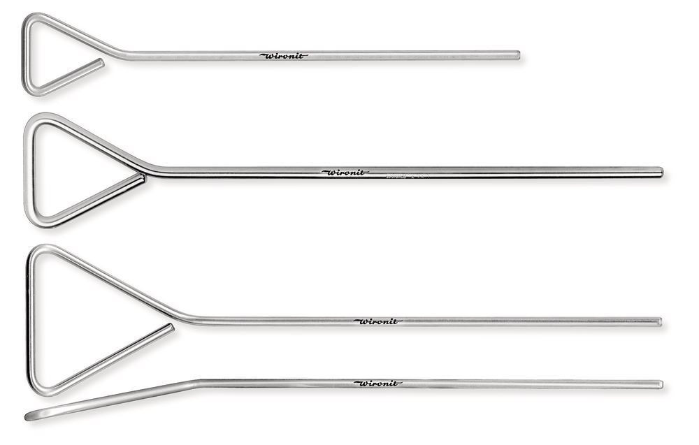 Drigalski spatula Hünebeck angled 10°, L 195 mm, stainless steel Wironit - Luminix Health