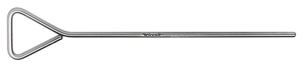 Drigalski spatula straight, L 195 mm, stainless steel Wironit, 1 unit(s) - Luminix Health