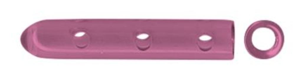 Protective caps made of silicone, pink, Ø 3,2 x L 25,4 mm, 100 unit(s) - Luminix Health