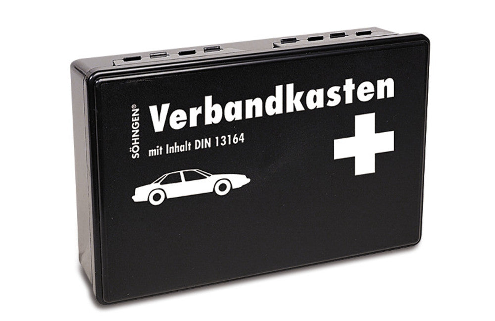 Motor vehicle first aid box, plastic, acc. to DIN 13164, 1 unit(s) - Luminix Health