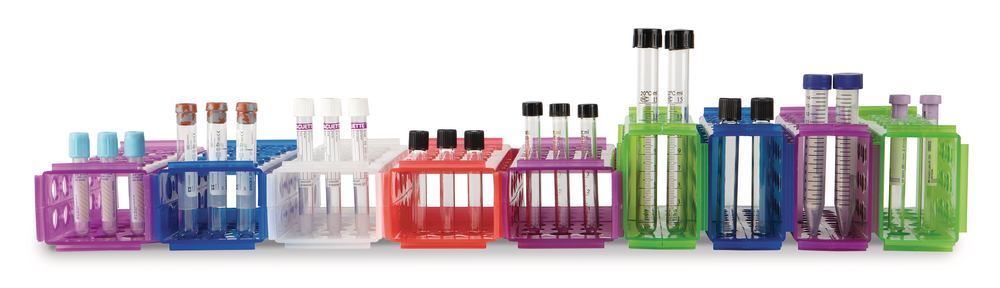 Sample stands Rotilabo®-combined , (4 in 1), PP, for Ø 13/16 mm, sorted, 1 set - Luminix Health