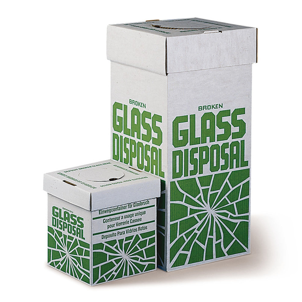 Broken glass disposal box, small, W 20 x D 20 x H 25 cm, 6 unit(s) - Luminix Health