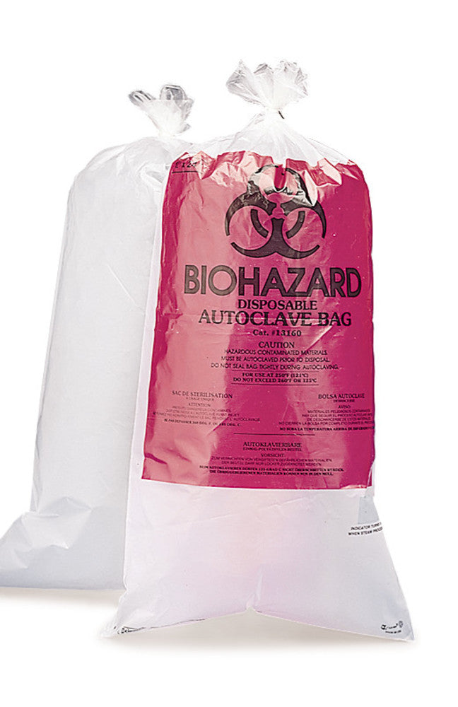Disposal bags with sterilisat. indicator, PP, 300 x 610 mm, 100 unit(s) - Luminix Health